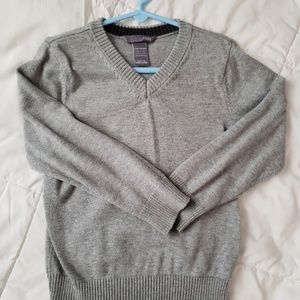 Grey vneck sweater